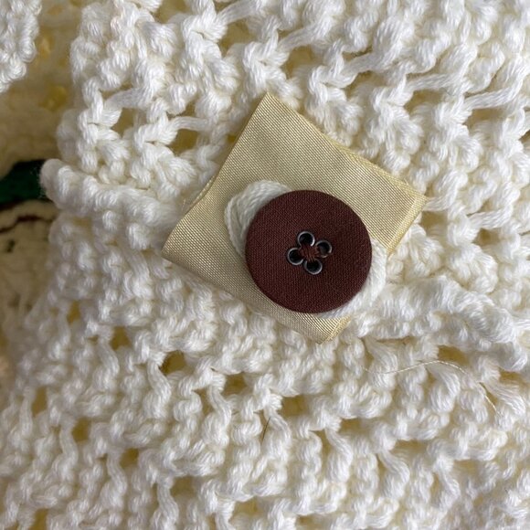 Postmark Anthropologie Elsie Cardigan Sweater Open Knit Crochet Grandma XS - Picture 8 of 8